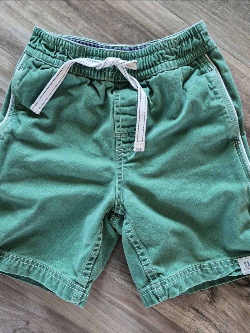 Vintage Gap Kelly Green Pull-on Shorts Elastic Waistband Cotton 2004 Boys Sz 4